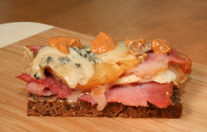 Ham and Cheese Sandwich On Rye