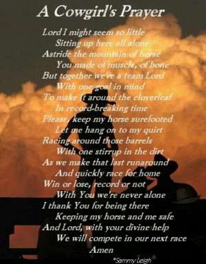 Cowgirls prayer