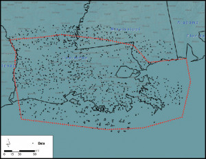 Louisiana Gulf Coast Map