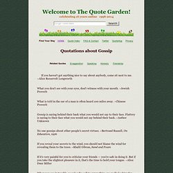 Gossip Quotes, Sayings about Rumors