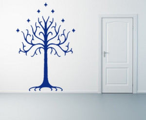 ... lord of the rings white tree of gondor wall art sticker mural tattoo