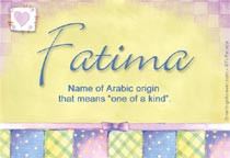 Fatima Name Meaning of Fatima