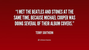 met The Beatles and Stones at the same time, because Michael Cooper ...