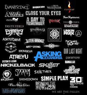 just some of my fav bands by Wolvesrock520