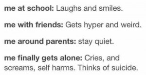 arms Fat Train self Harm