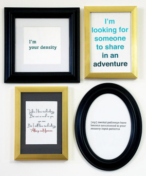 DIY Geek Art - Geeky Love Quotes