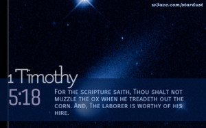 Bible Quote 1 Timothy 5 18 Inspirational Hubble Space Telescope Image