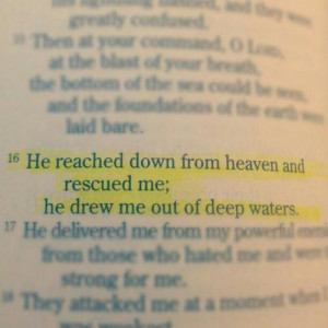 He did! Thank You God for saving me!