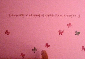 Girls Room Butterfly & Bug Quote