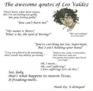 Leo Valdez's quotes in The Lost Hero he left out 