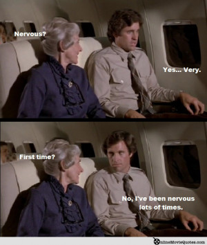The actual sequence on the plane is full of quotable moments and here ...