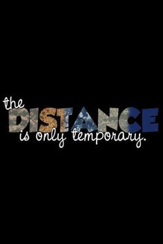 The distance is only temporary. Possible deployment coming up...