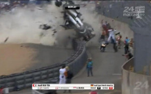 Allan McNish's terrifying Audi R18 TDI Le Mans crash