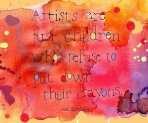 ... children who refuse to put down their crayons