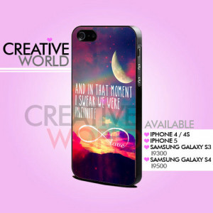 Infinite quote nice sunset iPhone 4/4s/5 Case - Samsung Galaxy S3/S4 ...