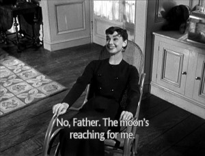 Audrey Hepburn in Sabrina, 1954....Im not reaching for the moon...