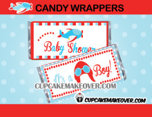 Airplane Baby Shower Candy Bar Labels – INSTANT DOWNLOAD