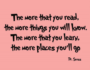 Dr. Seuss Wall Decals - The More That You Read | Dr. Seuss Wall Art