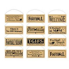 Football Season Signs Priced Individualy: Choose from 12 Styles Size ...