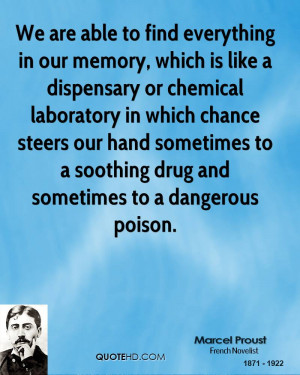find everything in our memory, which is like a dispensary or chemical ...