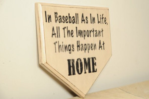 Home Plate Baseball Sign by englertandenglert on Etsy