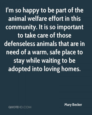 So Happy To Be Part Of The Animal Welfare Effort In This ...