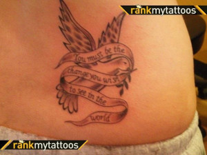 Quote tattoo designs | Dove Quote Dove Tattoo
