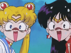 anime sailor moon anime girl im shoked animated GIF