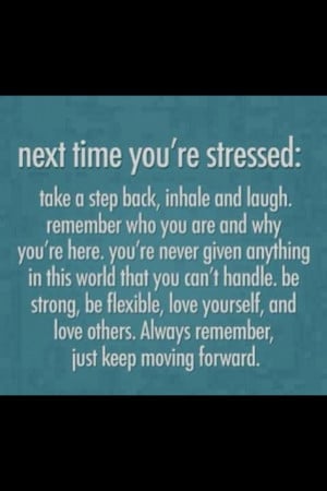 Don't stress!!!