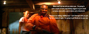 Marsellus Wallace (Ving Rhames) is about to get medieval