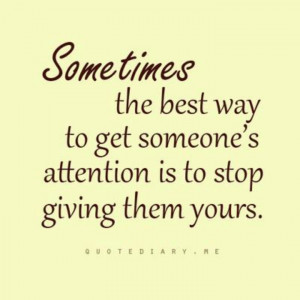 Get someone's attention