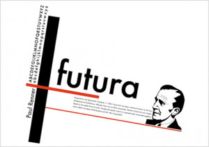Some posters which designed by using Futura font:
