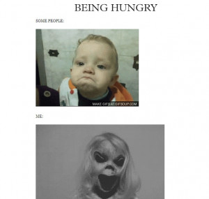 being hungry