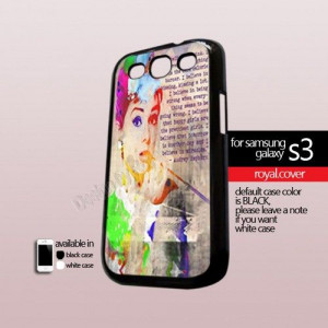 Andre Hepburn Quote - Print On Hard Case For Samsung Galaxy S3 i9300