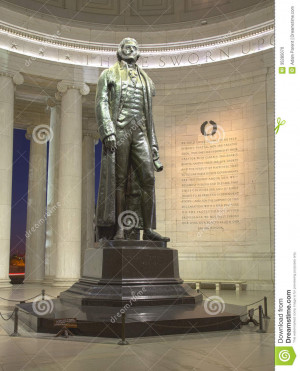 ... is the statue of President Thomas Jefferson in the Jefferson Memorial