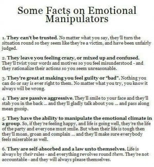 Facts on emotional manipulation