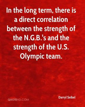 ... strength of the N.G.B.'s and the strength of the U.S. Olympic team