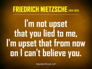 Lie Quote – Friedrich Nietzsche