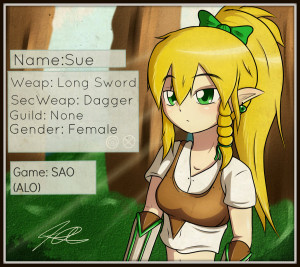 New SAO(ALO) OC Name: Sue by