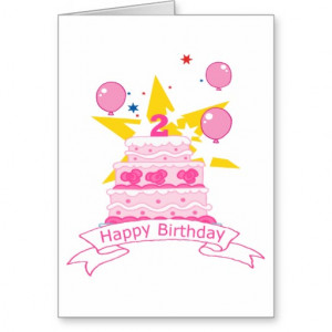 Year Old Birthday Cake Cards