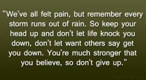 31 Inspirational Keep Your Head Up Quotes