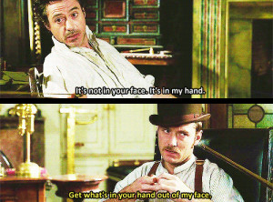 my gifs sherlock holmes jude law robert downey jr.