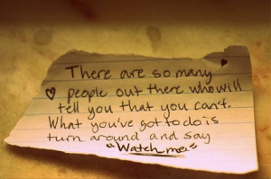 If you have no confidence in self, you are twicedefeated in the race ...
