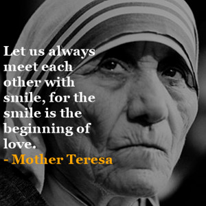Mother Teresa's Inspirational Quote