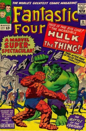 Fantastic Four #25. The Hulk vs the Thing by Jack Kirby and Dick Ayers ...