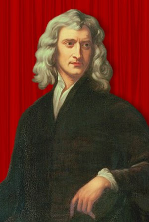 Portrait of Isaac Newton - upper body