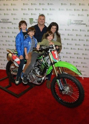 Shane McMahon, his wife Marissa, and their three sons Declan James ...