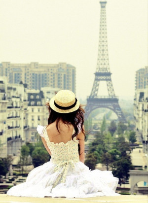 eiffel tower, france, girl, paris, photography, vintage