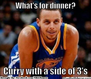 Stephen Curry Serves Dinner Meme