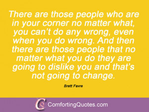 Brett Favre Quotations